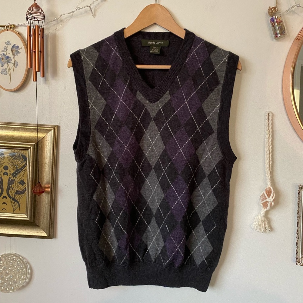 Argyle sweater vest